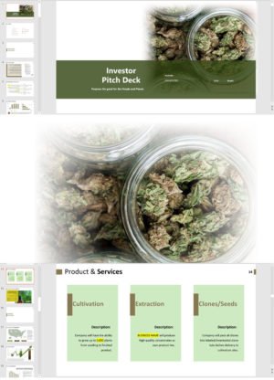 Hemp Nursery Cultivation Curing Extraction Investor Pitch Deck Template