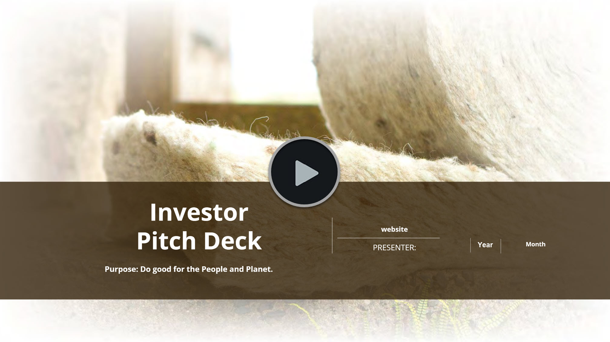 Hemp Fiber Products Retail Investor Pitch Deck Template
