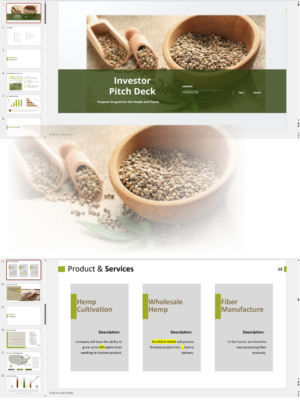 Hemp Cultivation Fiber Grain Investor Pitch Deck Template