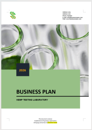 Hemp Testing Laboratory Business Plan Template