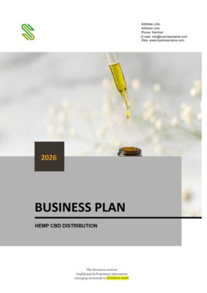 Hemp CBD Distribution Business Plan