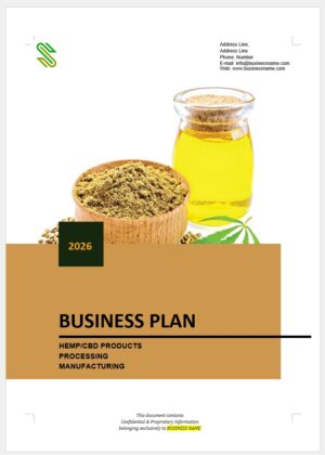 Hemp CBD Products Manufacturing Business Plan Template